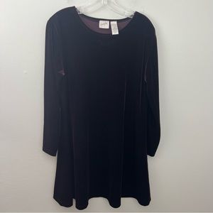 Vintage Purple Velvet Dress